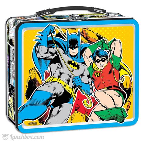 vintage batman and robin metal lunch box|batman lunch box walmart.